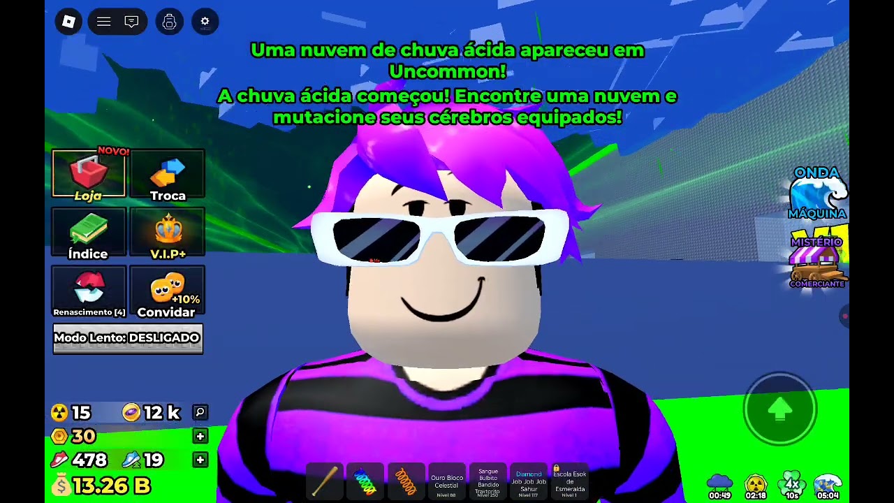 Estou em um evento no Fuja do Tsunami  #roblox #fujadotsunami #brainrot #jogos 