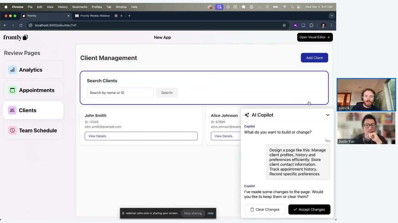 Frontly March 5 Webinar Replay - New Upcoming AI Systems And Page Styling Improvements