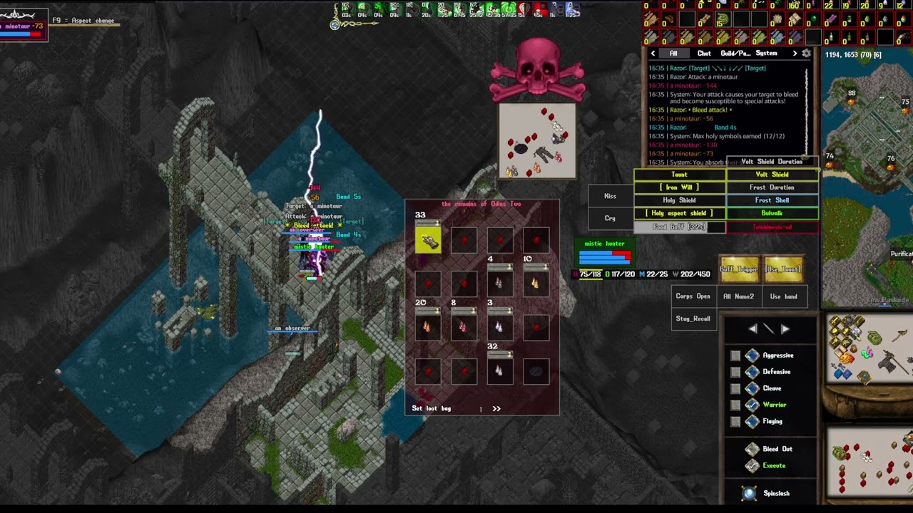 Uo outlands PVP PK : [Odins Two] 한 수