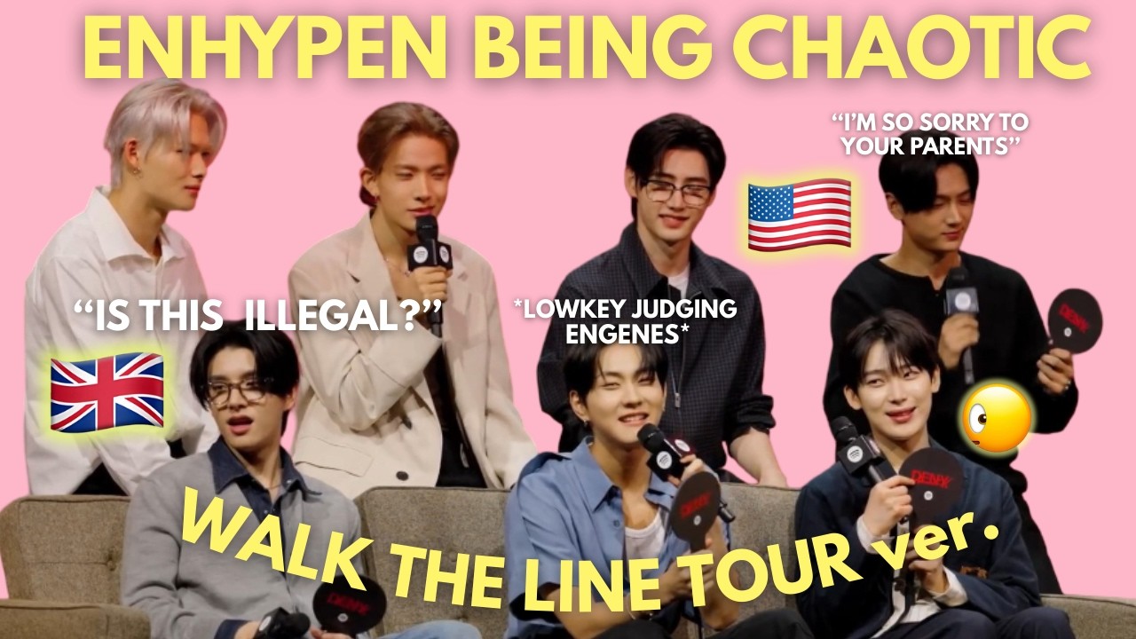 ENHYPEN being CHAOTIC during WTL TOUR 😭 (mostly jaywon)