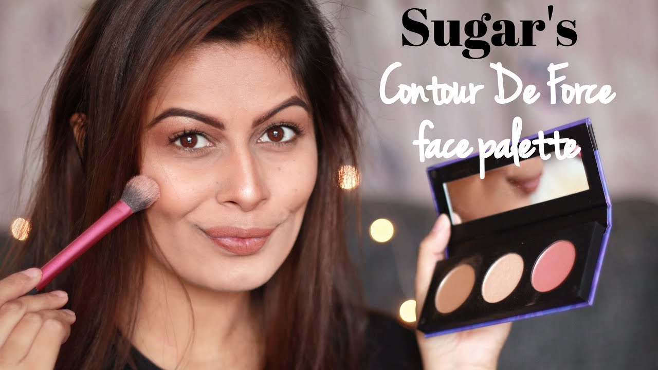 *NEW* Sugar's Contour De Force face palette Review & Demo | Kavya K
