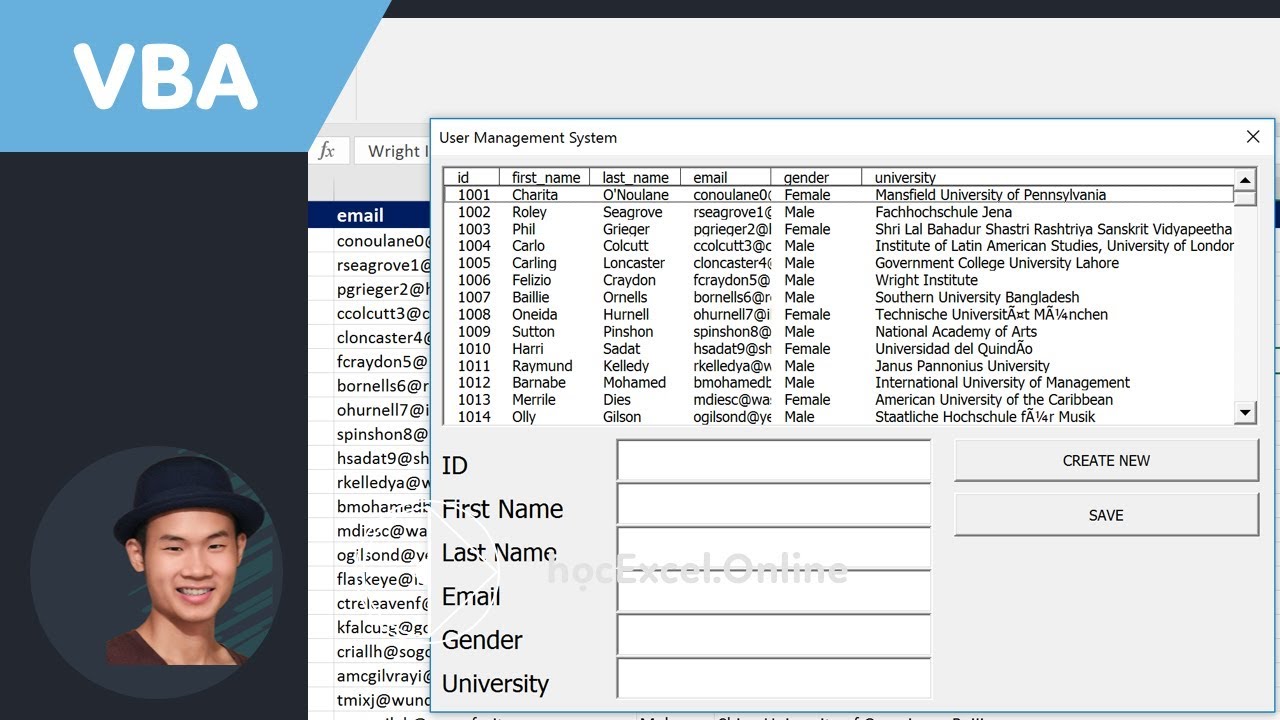 Khởi đầu chi tiết về Userform Listbox trong VBA Excel