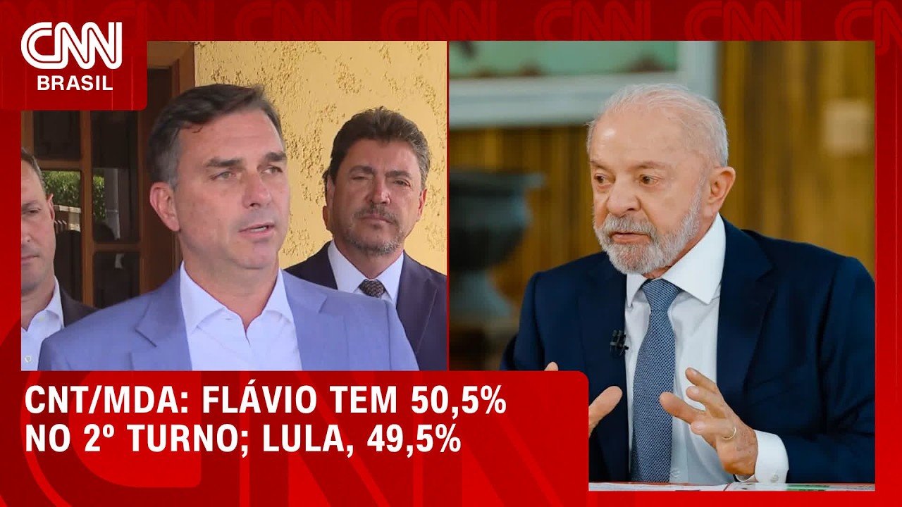 Fl&aacute;vio e Lula est&atilde;o tecnicamente empatados no 2&deg; turno, aponta pesquisa | CNN 360&deg;
