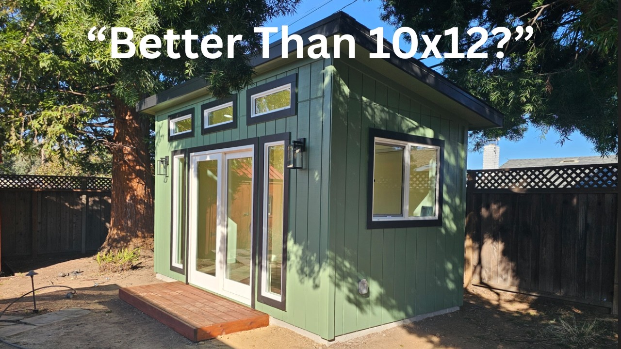 We Couldn’t Fit a 10x12… So We Built This Smarter 8x15 Backyard Office in San Jose