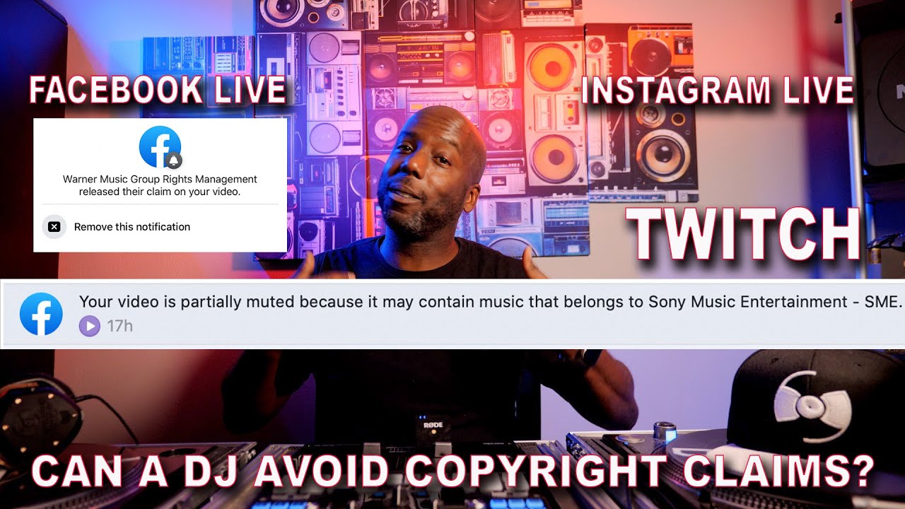 Can a DJ avoid COPYRIGHT CLAIMS on Instagram, Facebook & YouTube Live Streams?