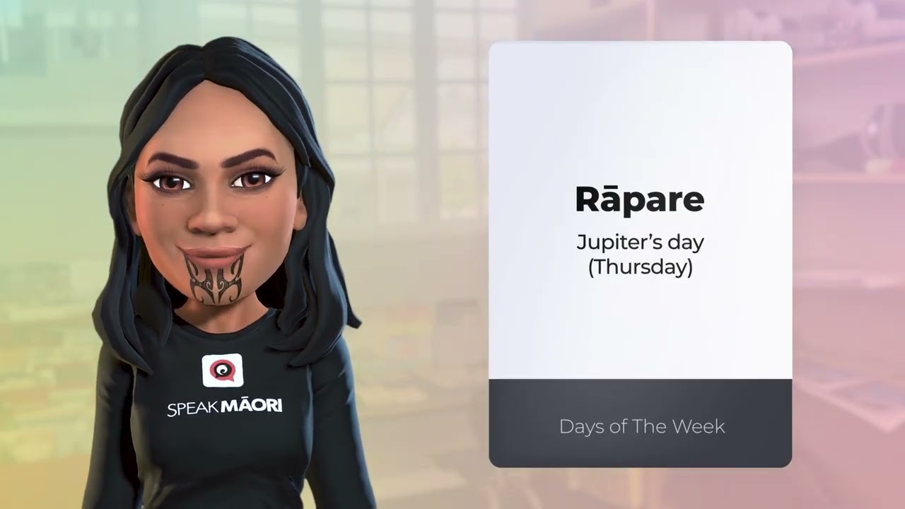 Days of the week in Māori  - Speak Māori