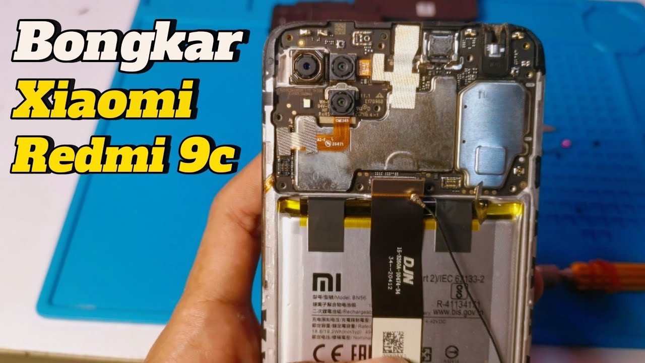 Bongkar Xiaomi Redmi 9c mudah dan aman