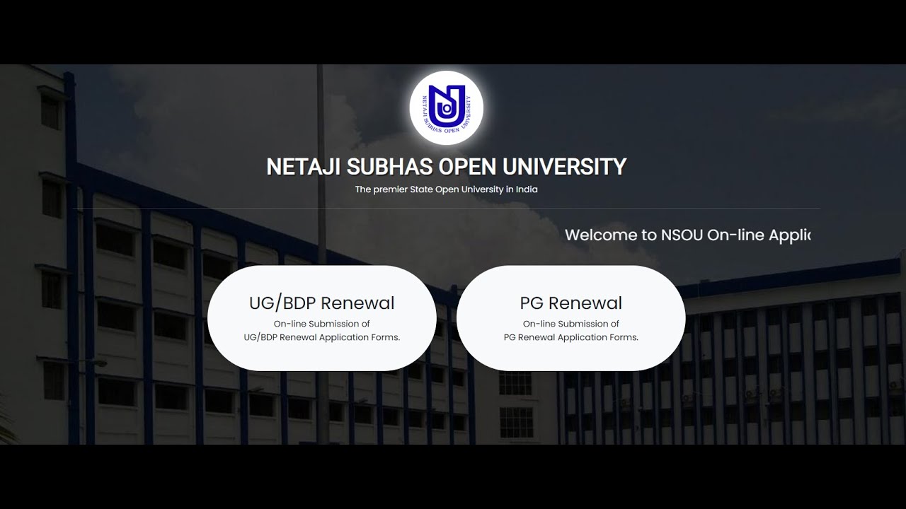 NSOU  PG Renewal process online | Phone | Easy Process Step by Step ||