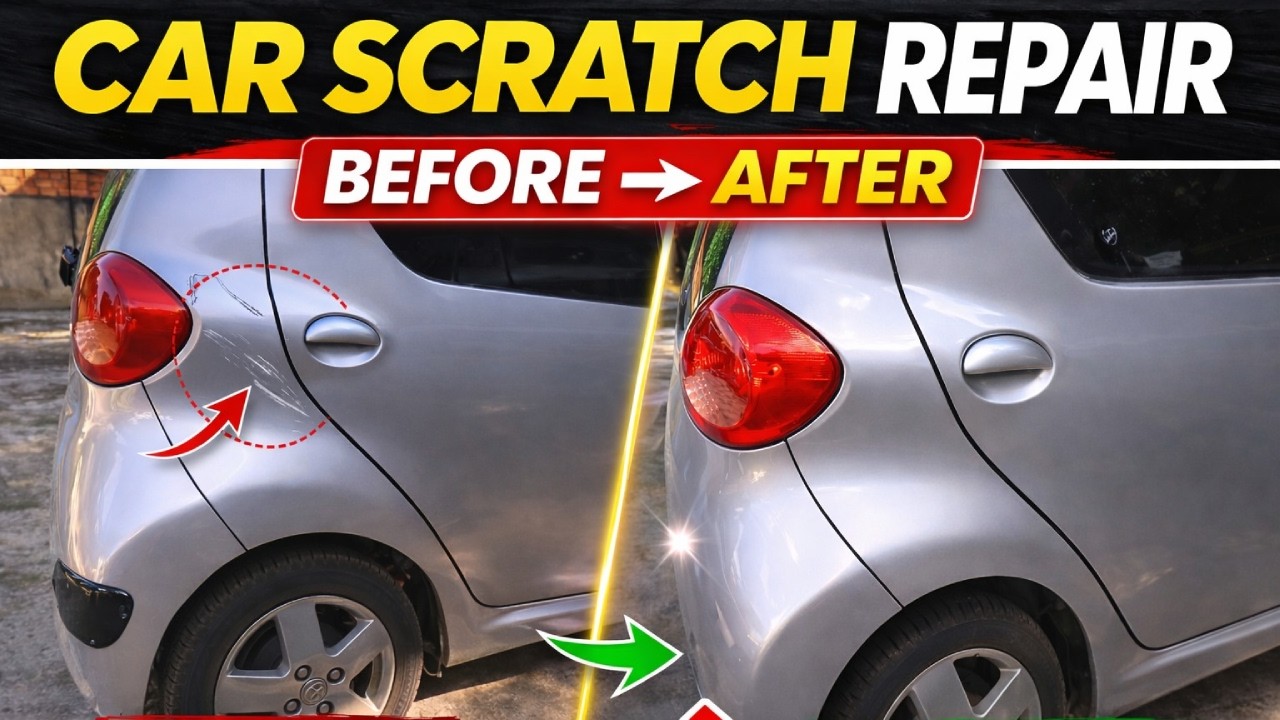 Fix Deep Car Scratch | Before and After Car Paint Repair
