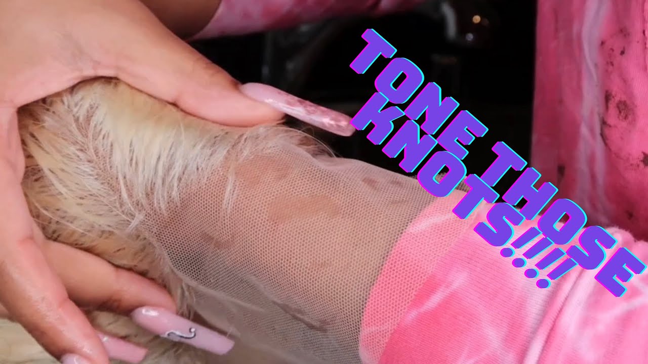 How To: Tone 613 knots on blonde frontal