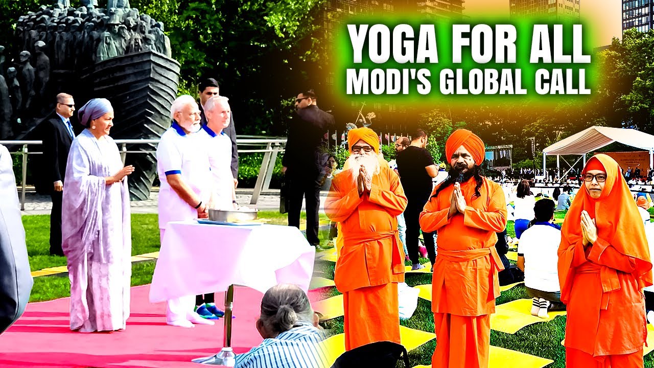 Global Yoga Movement | Narendra Modi At International Yoga Day 2023 | Nyc Desi