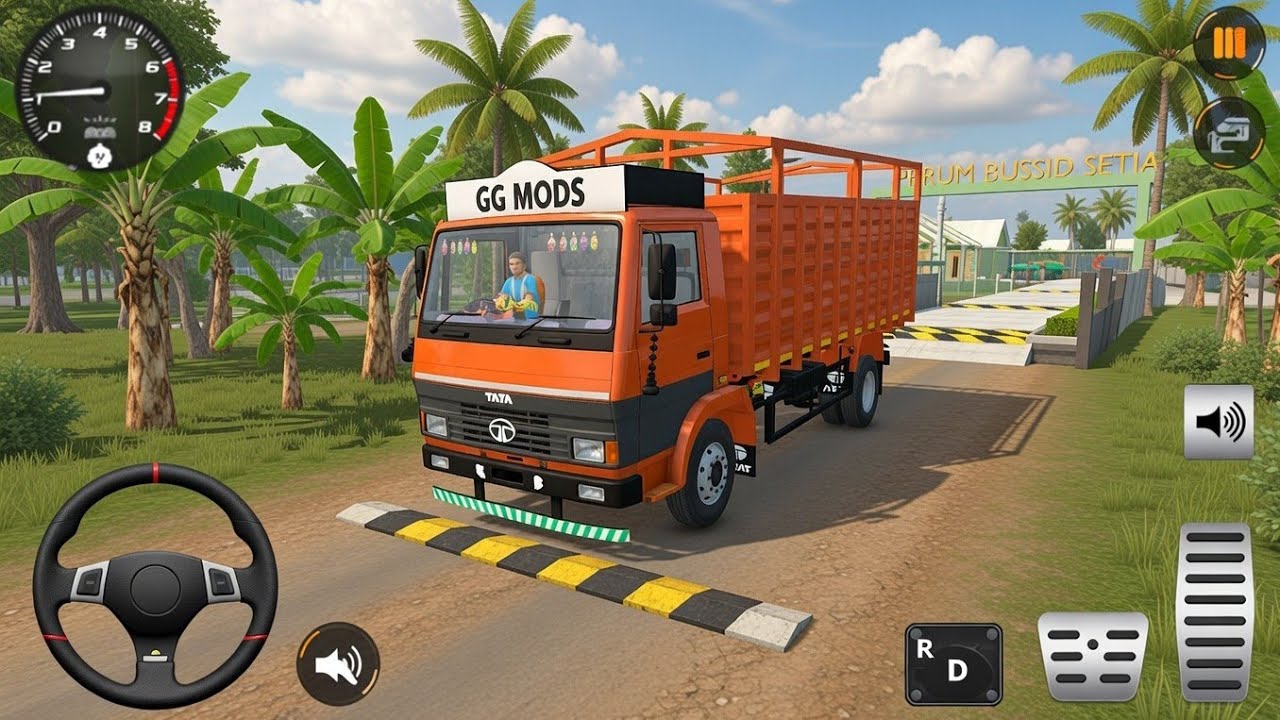 Tata 1109 Truck 6 Wheeler Lorry | Speed Breaker Offroad Map 😱 | Bus Simulator Indonesia Gameplay 