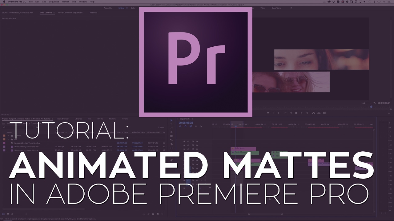How to Create Animated Mattes in Adobe Premiere Pro