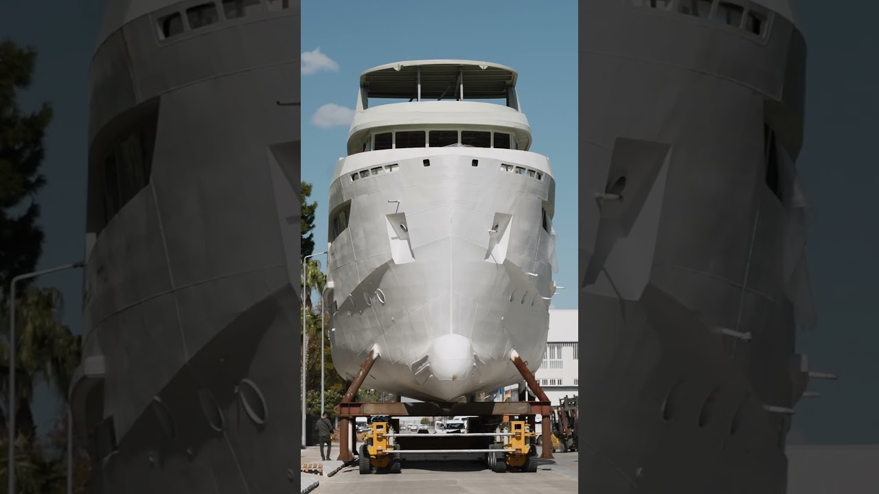Bering 88. Steel hull. Ocean-crossing range. Built for those who go further.