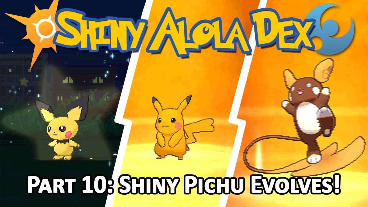 [LIVE!] Shiny Pichu after a 783 SOS Chain + Evolution! (Pokemon Sun and Moon)