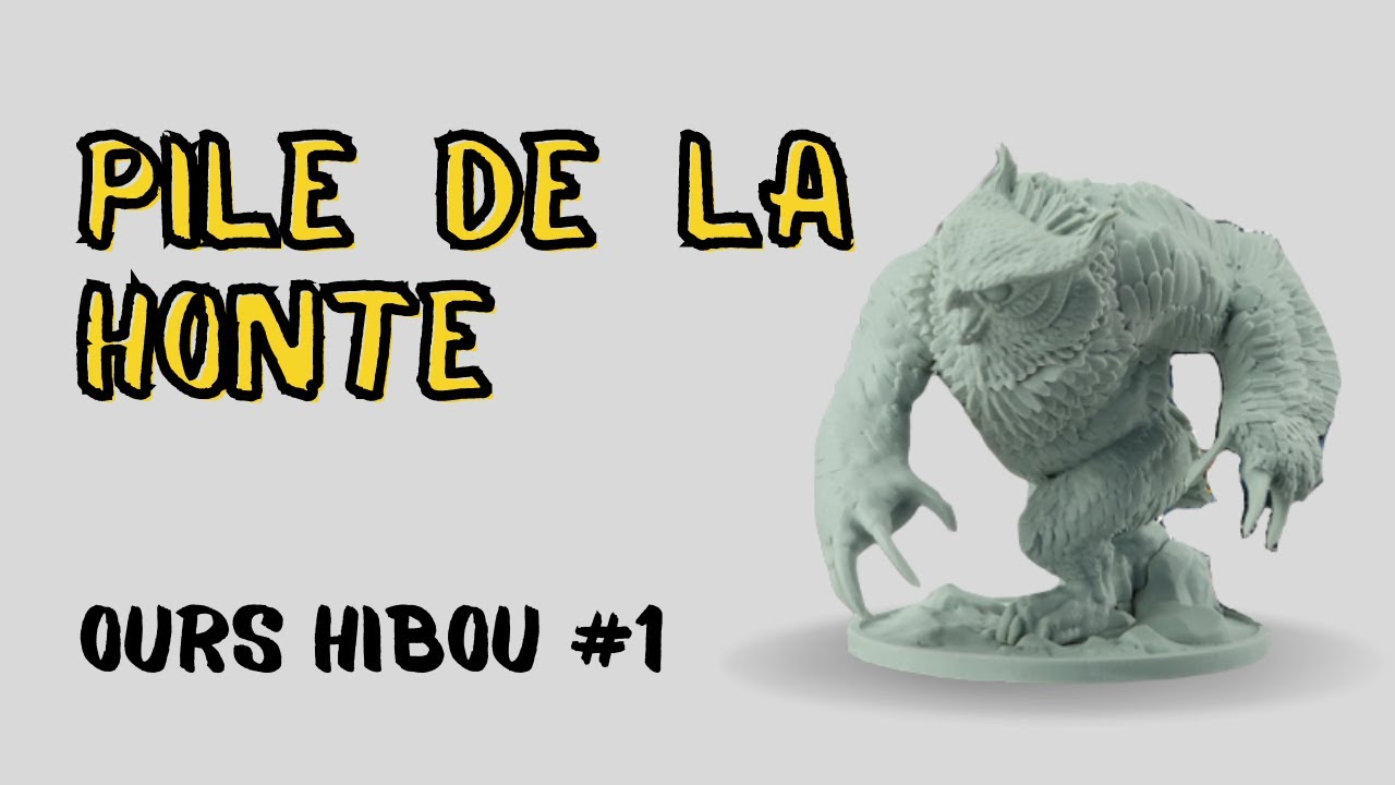 [Pile de la honte] - Peindre un Hibours (Ours Hibou) de la gamme D&D de Army painter #1