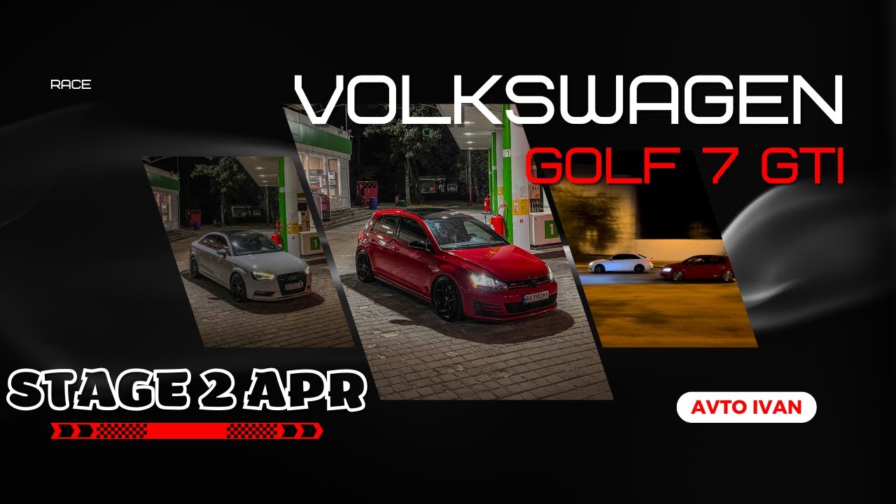 Golf 7 GTI против  Audi A3. БИТВА MQB ПЛАТФОРМ на Stage 2 APR #volkswagen #audia3 #golfgti