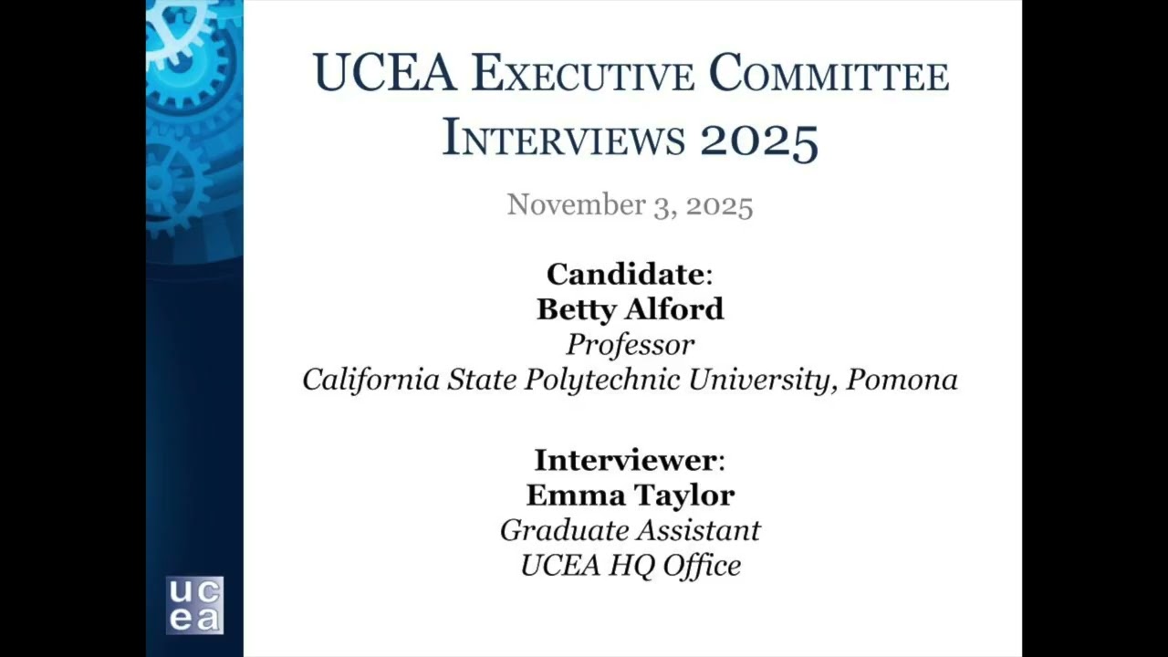 2025 Executive Committee Interview w/Betty Alford