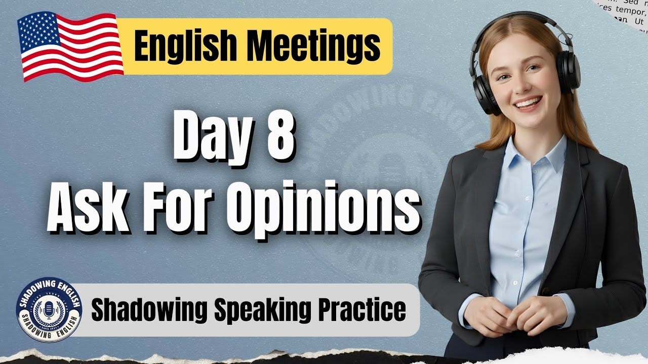30 English Phrases for Asking for Opinions | Shadowing English Speaking Practice