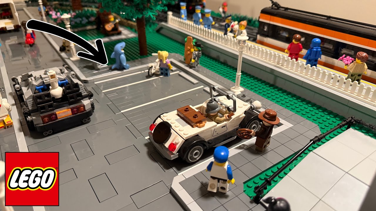 Building A Parking Lot For The LEGO City!