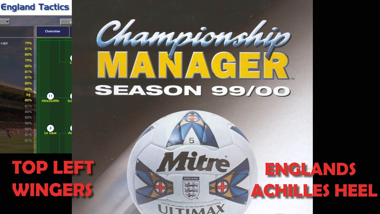 Top Left Wingers (England's Achilles Heel) - Championship Manager 99/00