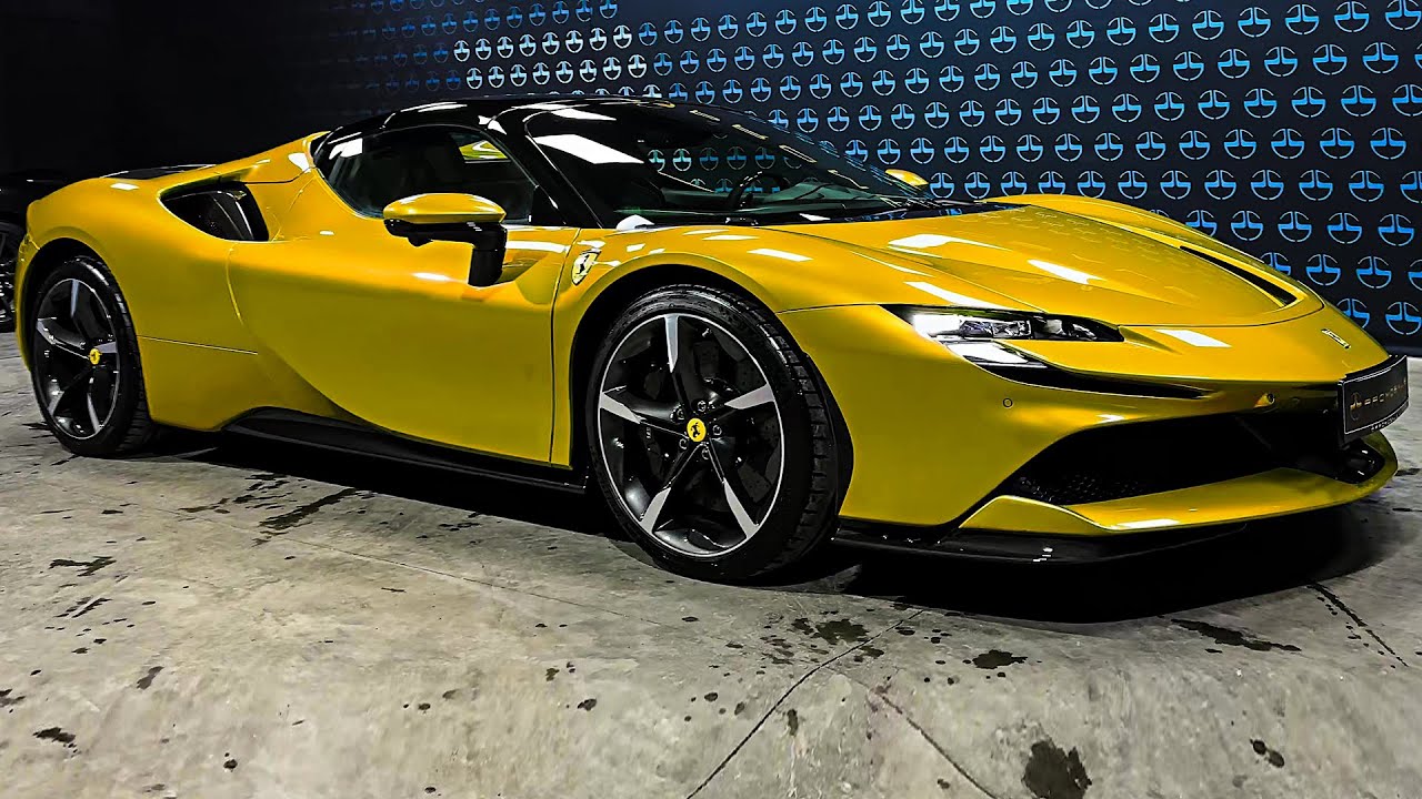 Ferrari SF90 2024 года — ультраэкзотический дикий автомобиль!