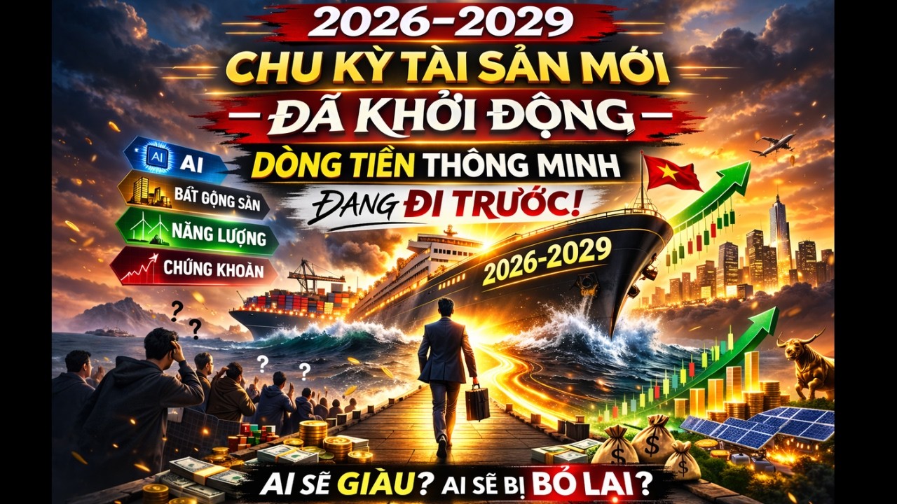 2026–2029: Chu Kỳ Tài Sản Mới Đã Khởi Động – Dòng Tiền Thông Minh Đang Đi Trước | Đường Đến Triệu