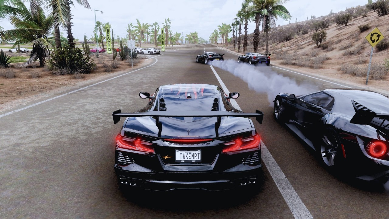 1250HP Corvette C8 VS Supercars | Forza Horizon 5 | Steering Wheel Gameplay