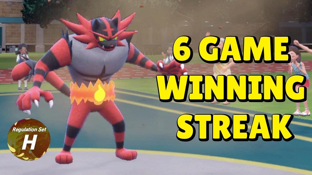 Incineroar Leads the 6 Game Winning Streak! Pokemon Scarlet and Violet Ranked Master Ball Battles!