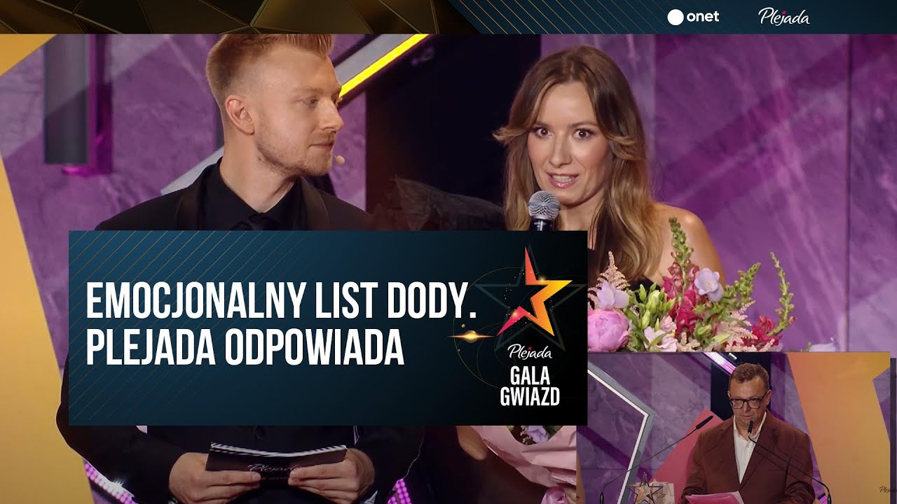 Menedżer Dody odczytał emocjonalny list Dody. Plejada odpowiada [CAŁOŚĆ] Gala Gwiazd Plejady 2024