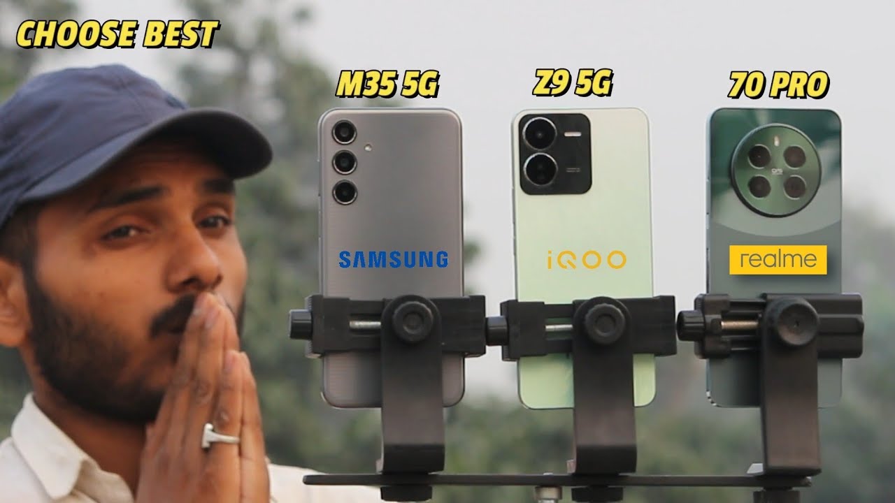 Samsung Galaxy M35 5g vs Iqoo Z9 5g vs Realme Narzo 70 Pro 5g : Complete Test.