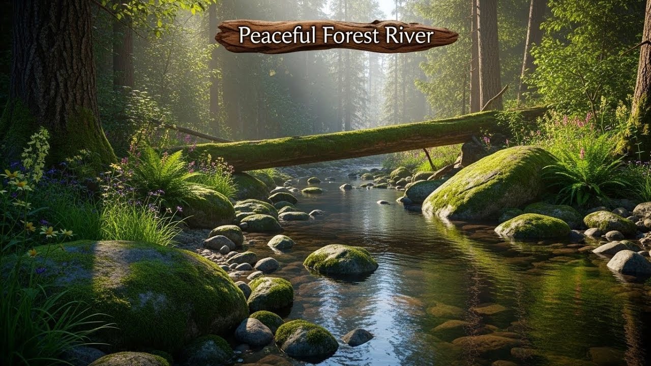 Serene Flowing River 🌿 Gentle Natural Ambience for Sleep, Focus, and Relaxation 