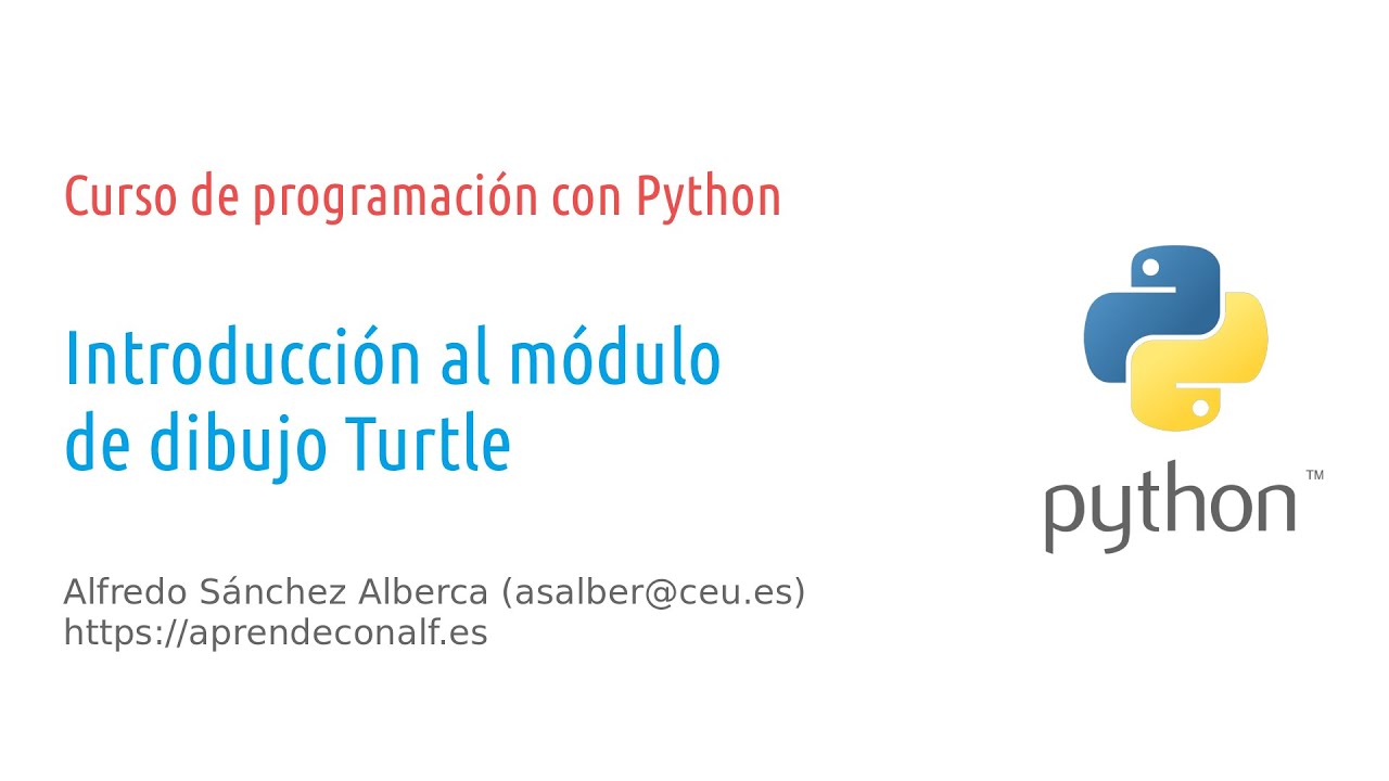 Curso de programación con Python: Introducción al módulo de dibujo Turtle