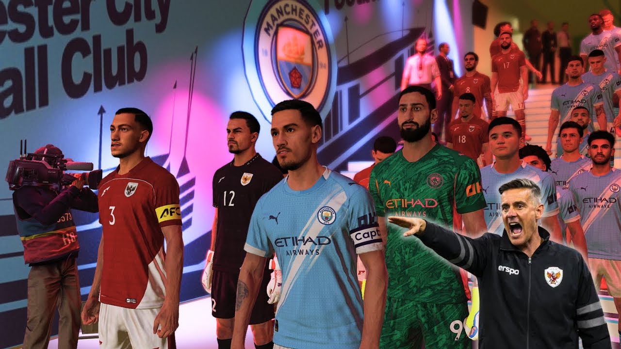 GARUDA TOUR ETIHAD STADIUM! TIMNAS INDONESIA HADAPI MAN CITY & TIKI-TAKA PEP! PES 2021