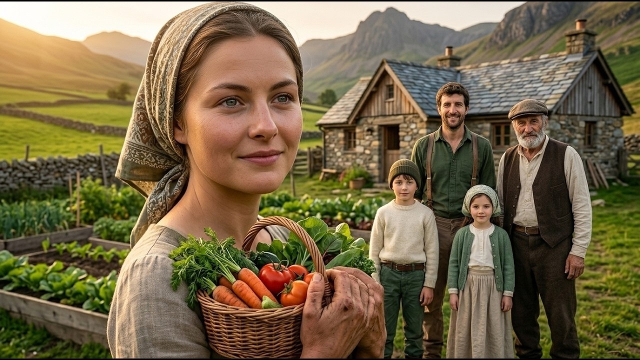 Young Mother Builds a Beautiful Family Farm From Nothing  Peaceful Mountain Life Documentary