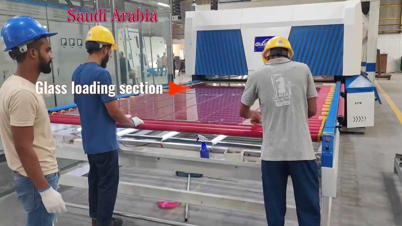 Glasino Glass Tempering Furnace in Dammam,Saudi Arabia, فرن تقسية الزجاج المثبت في الدمام، السعودية