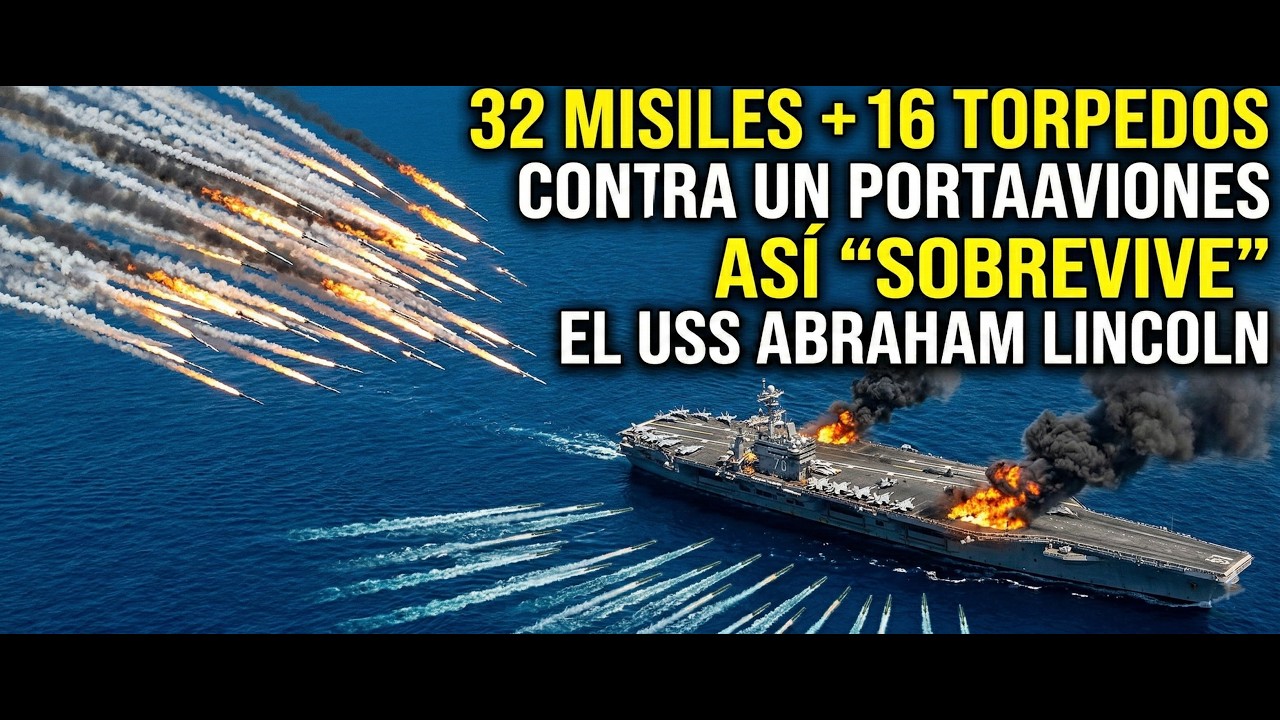 32 Misiles + 16 Torpedos Contra un Portaaviones: Así “Sobrevive” el USS Abraham Lincoln