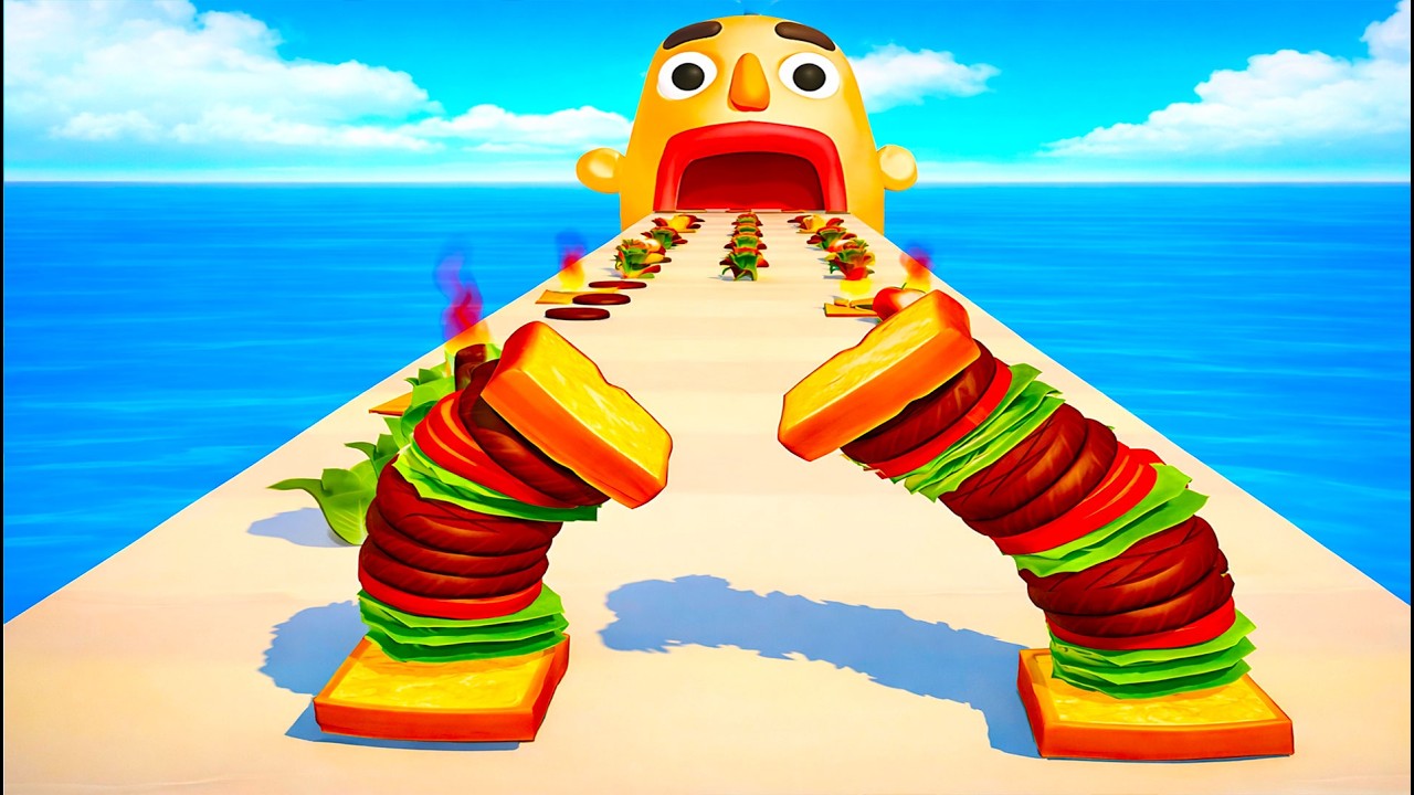 Sandwich Runner - SpeedRun All Levels Gameplay Walkthrough Android,ios New Update Ep7