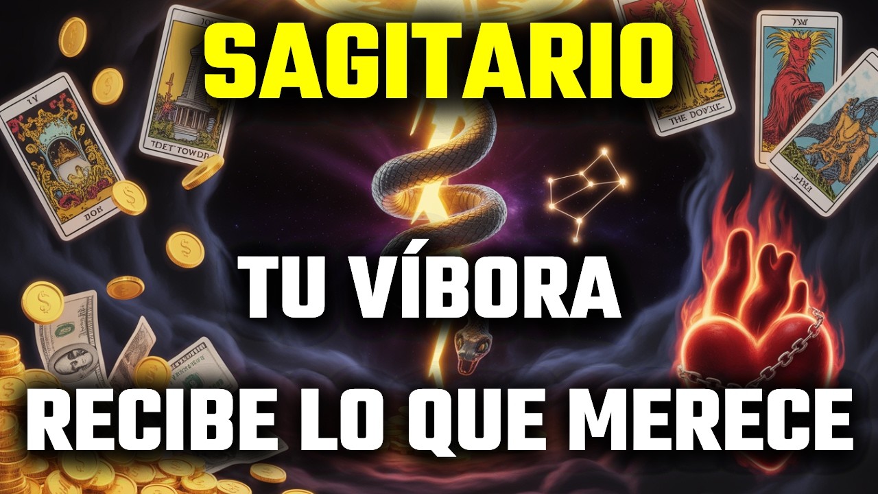 SAGITARIO🌑DINERO KÁRMICO LLEGA💰| VÍBORA RECIBE SU KARMA⚰️| OBSESIÓN INTENSA REVELADA❤️‍🔥