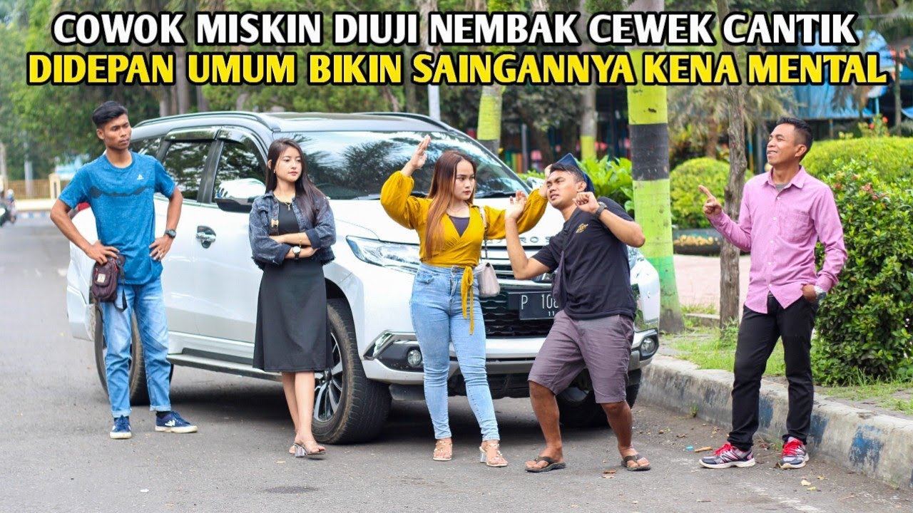 BIKIN SAINGANNYA KENA MENTAL !! COWOK MISKIN DIUJI NEMBAK CEWEK CANTIK DIDEPAN UMUM ! TERNYATA....
