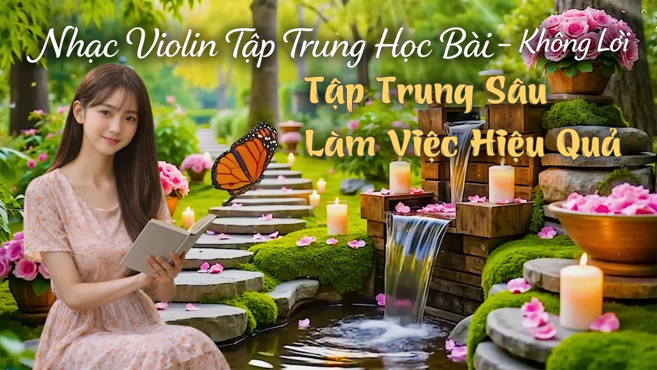 Nhạc Violin Tập Trung Học Bài – Không Lời | Tập Trung Sâu, Làm Việc Hiệu Quả