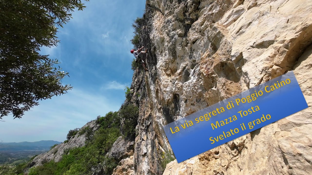 La via sconosciuta: svelato il grado!  Mazza Tosta - arrampicata sportiva a Poggio Catino