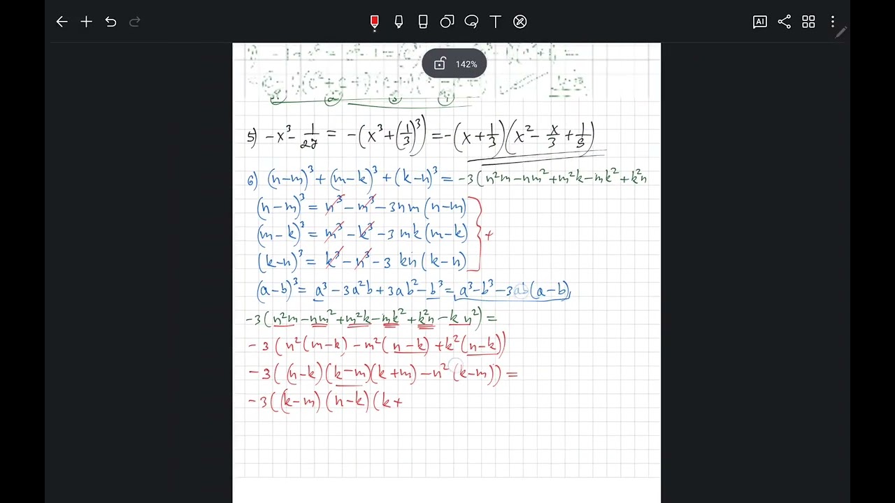 25-dars. Yuqori darajali 2 hadni ko'paytuvchilarga ajratish (1808 dan 1881 gacha) | Nodirbek Math
