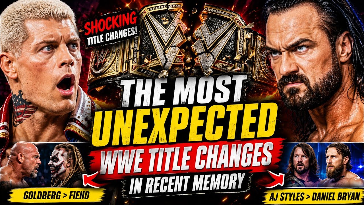 THE Most Unexpected WWE Title Changes in Recent Memory