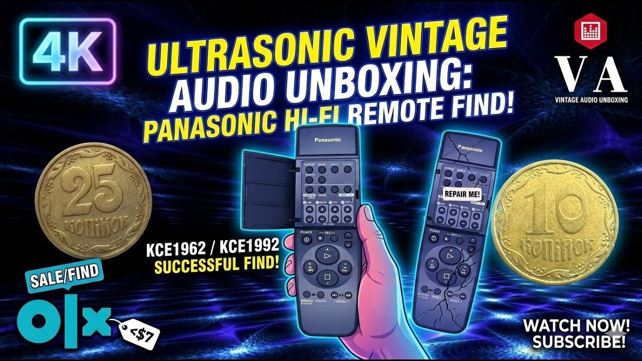 Купил сломанный видик ради пульта. А внутри оказался сюрприз! #vintageaudio #panasonic #видик