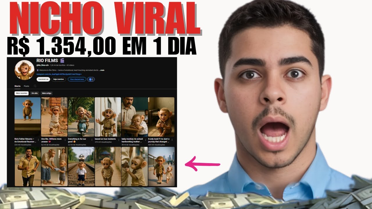 Descobri o Truque Por Trás do Vídeo do Macaquinho e Agora Faço R$300 por Dia Sem Gravar Nada