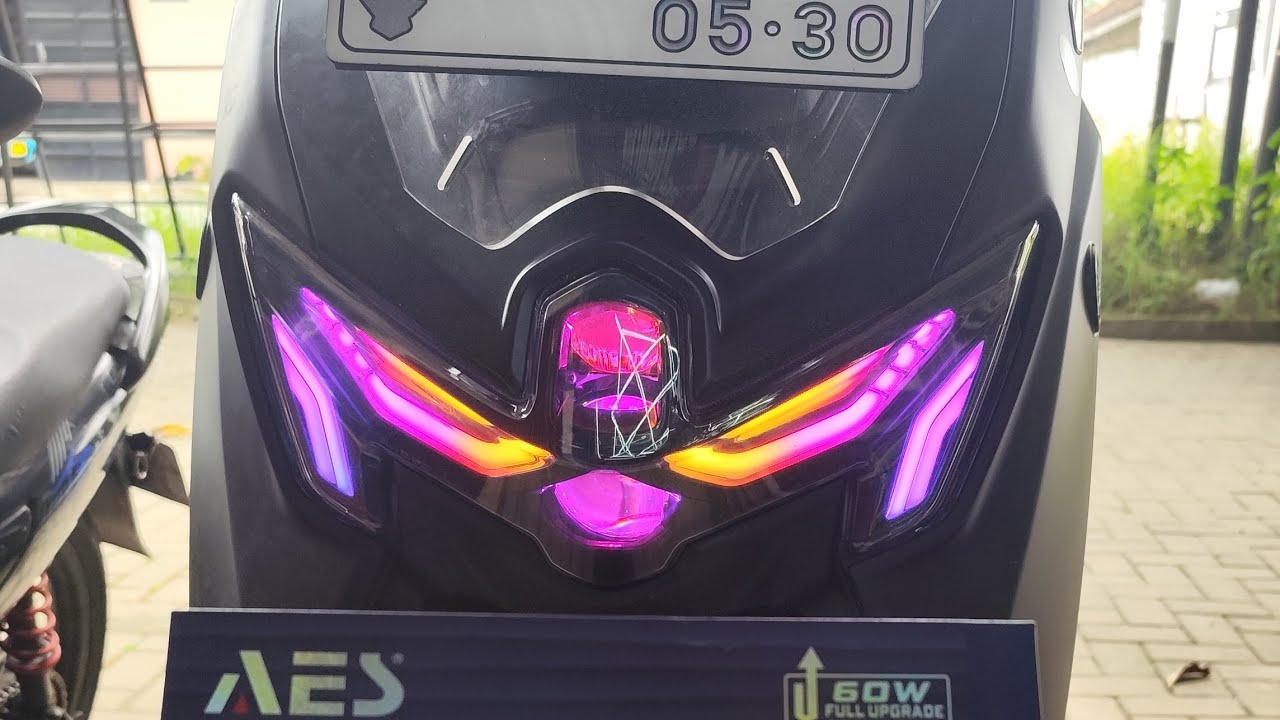 #share  riview pemasangan lampu set dari Aes experience dan lazy untuk Nmax turbo 