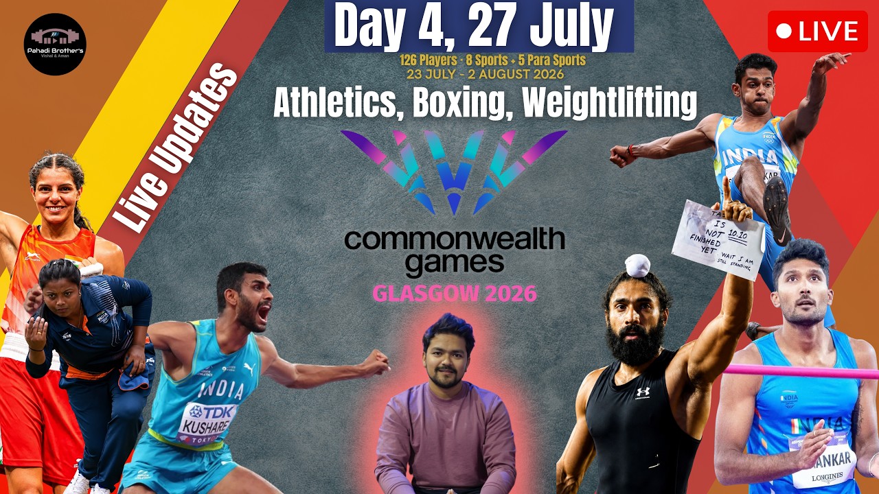 🔴Live : Commonwealth Games 2026 | Athletics, Boxing, Weightlifting, Medal Events | Long Jump