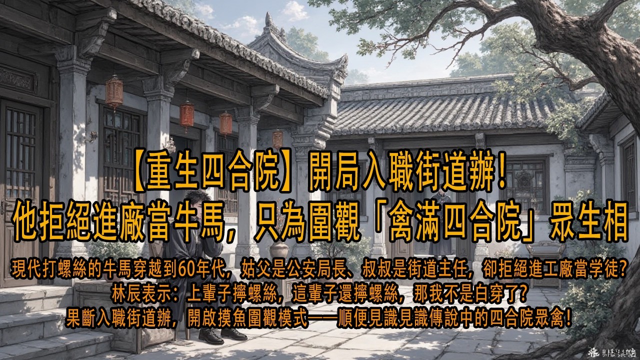【重生四合院】開局入職街道辦！他拒絕進廠當牛馬，只為圍觀「禽滿四合院」眾生相#励志 #故事频道#故事分享#系统#穿越