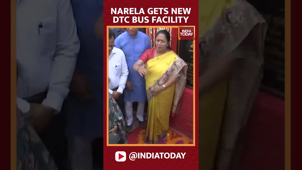 Delhi CM Rekha Gupta Inaugurates New DTC Bus Depot in Narela | Improved Public Transport #shorts